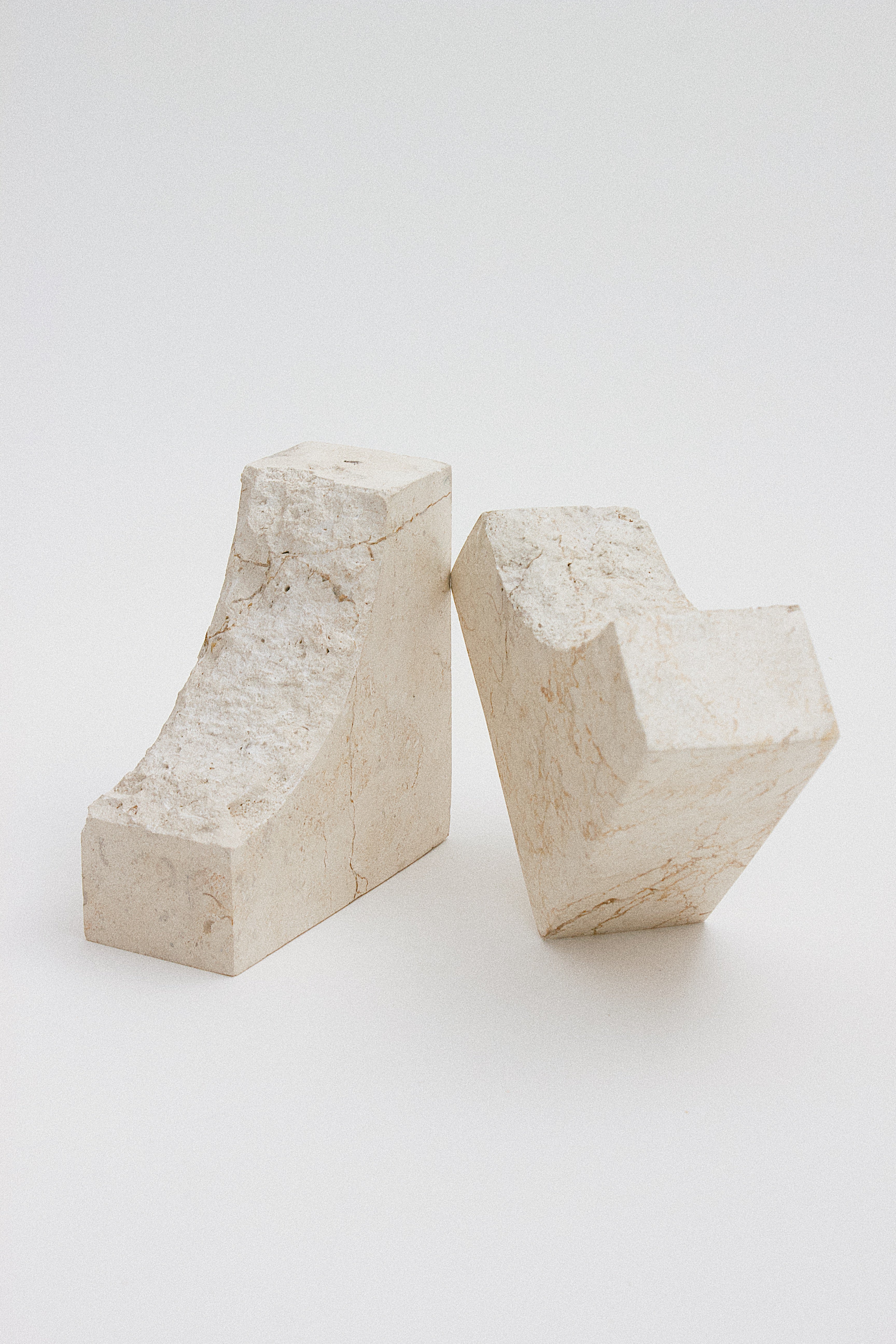 Fossil Stone Bookends