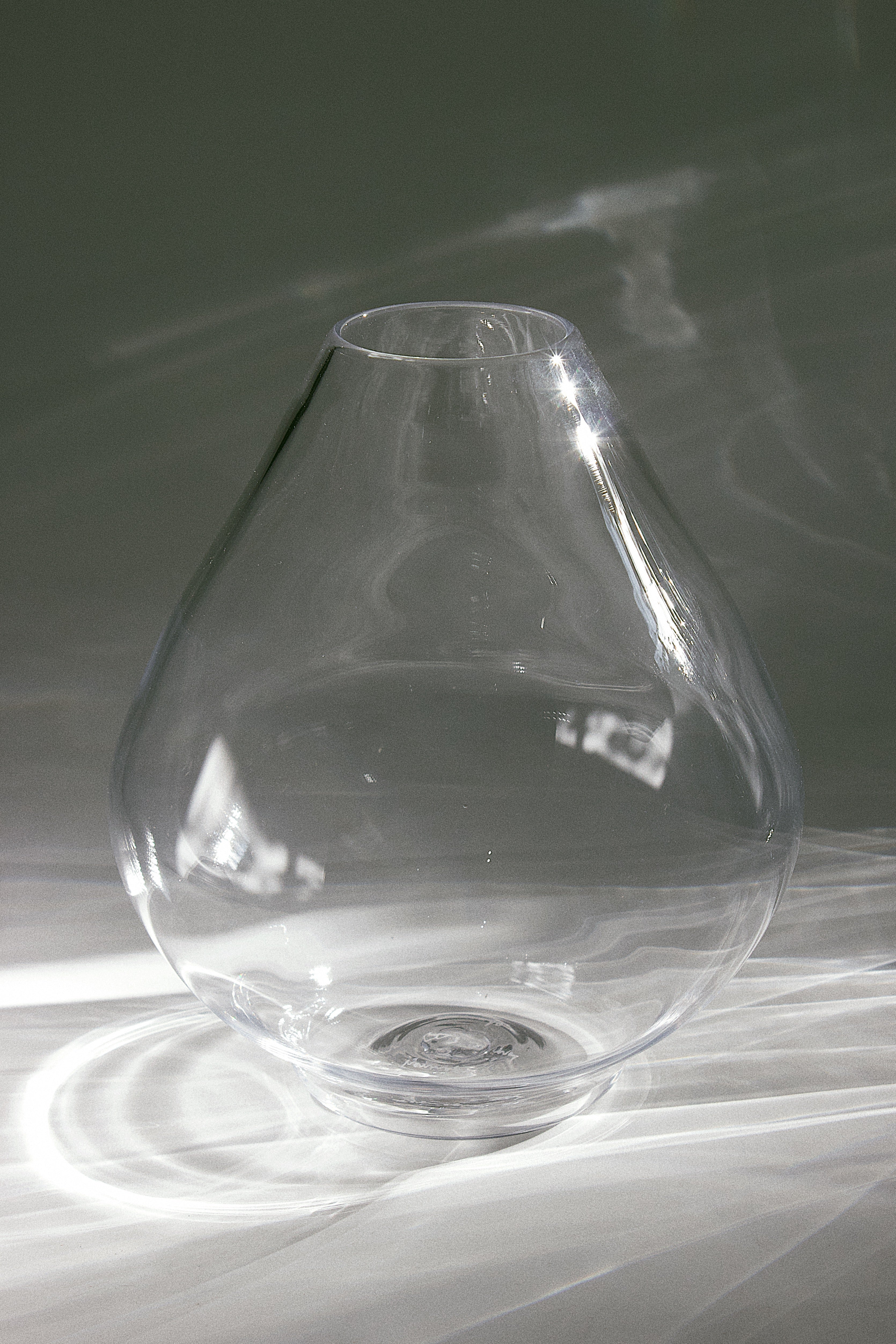 Teardrop Art Glass Vase