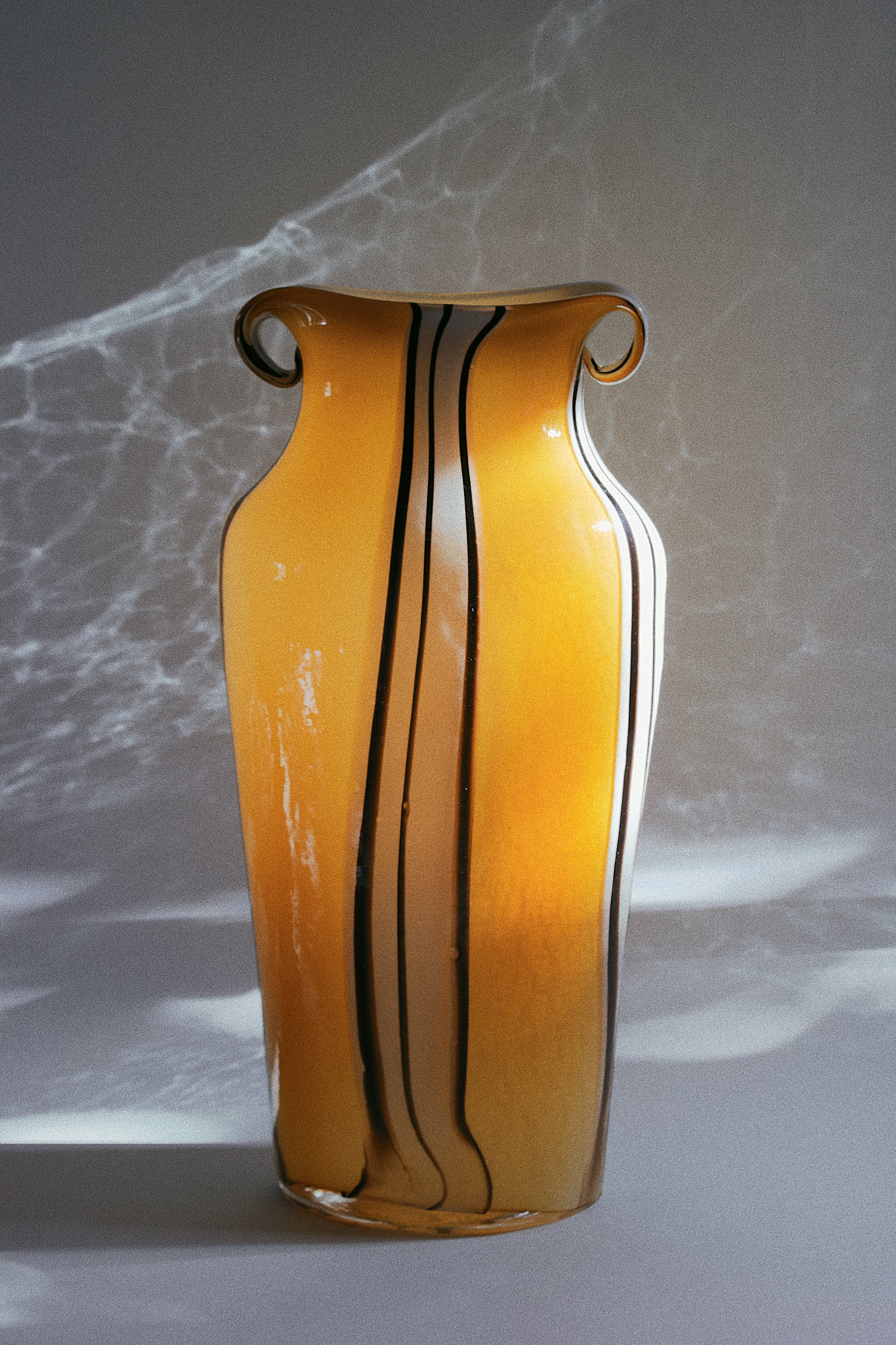 Ribbon Glass Sculpture Vase